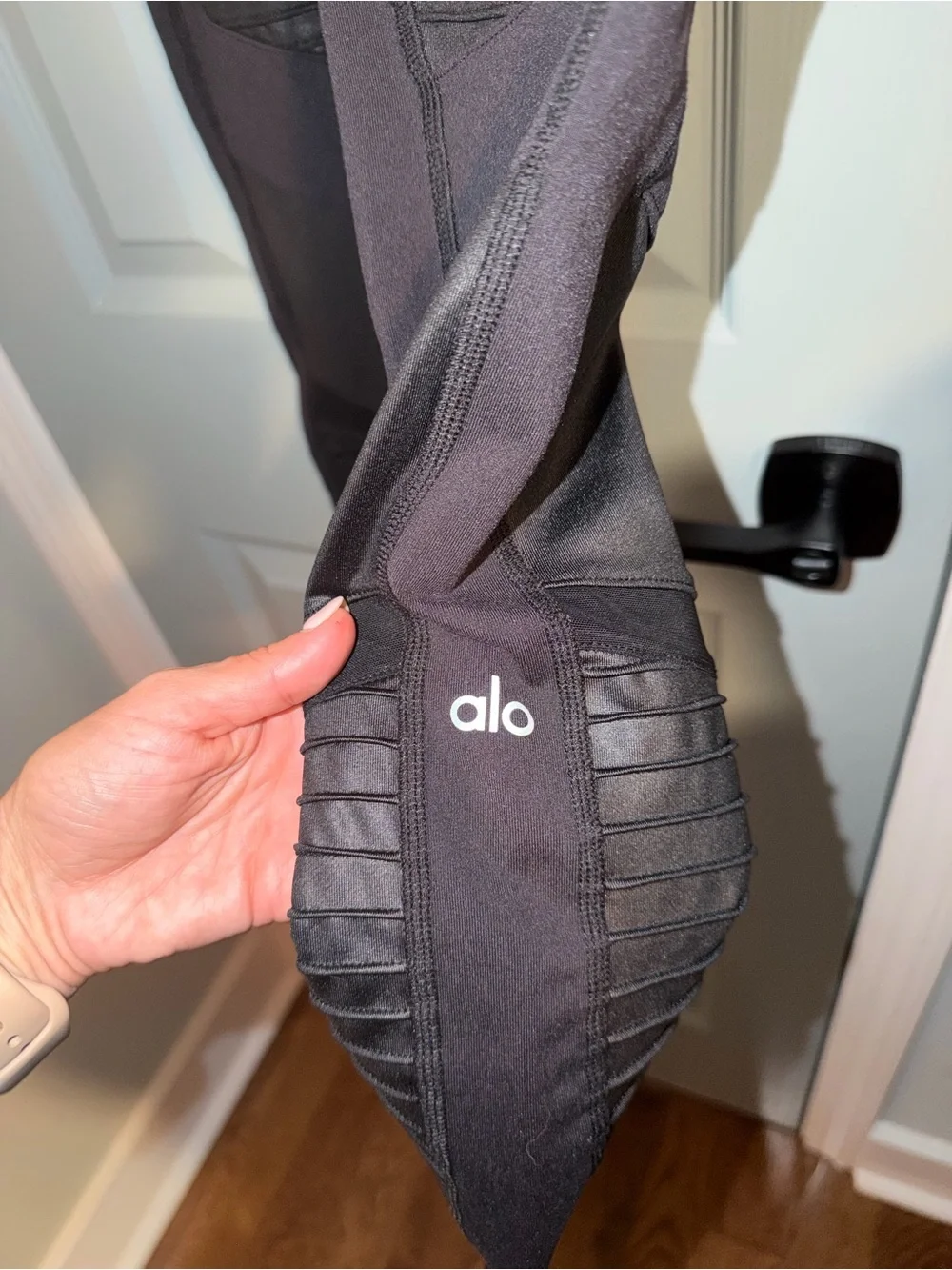 ALO Moto Yoga Black Leggings